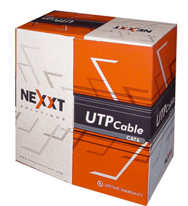 Cat5e 1000ft. NEXXT UTP Grey LIFETIME WARRANTY Cables Bulk Roll 24 AWG