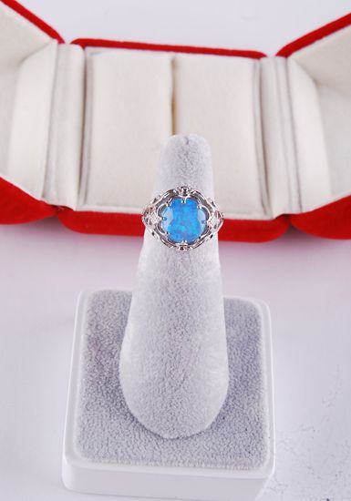 925 sterling silver opal Ring R101