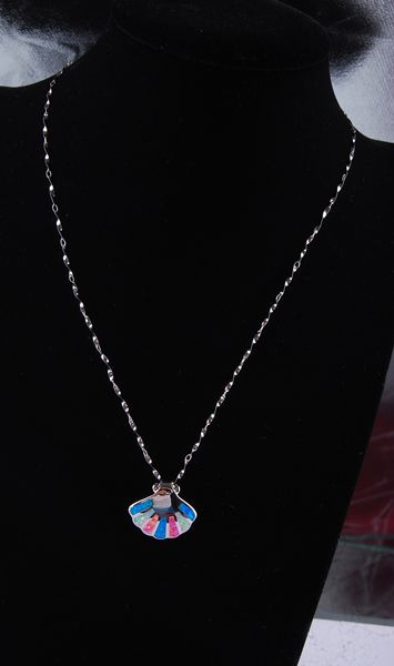 opal sea shell pendant P49