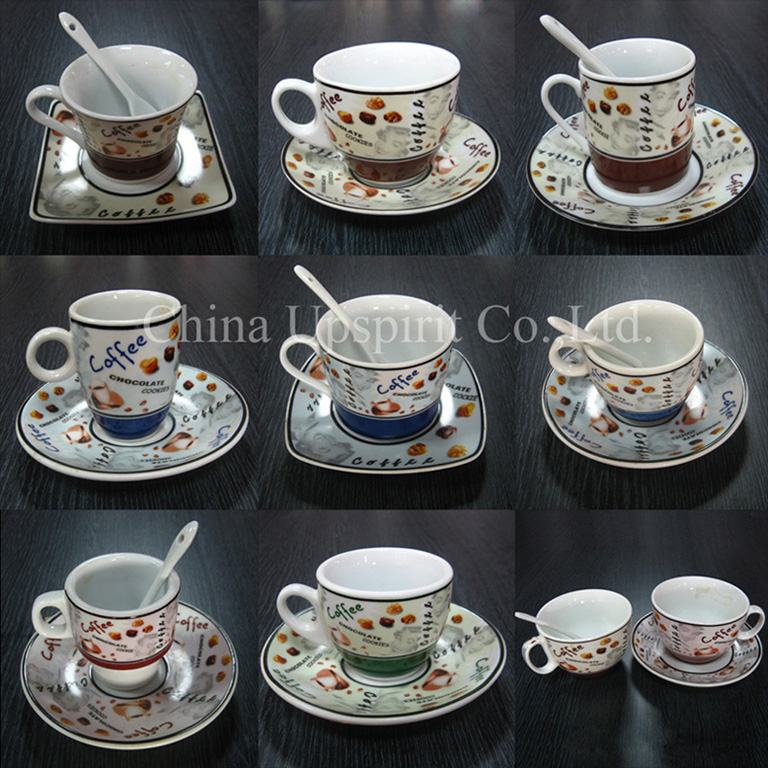 coffee cups and saucers