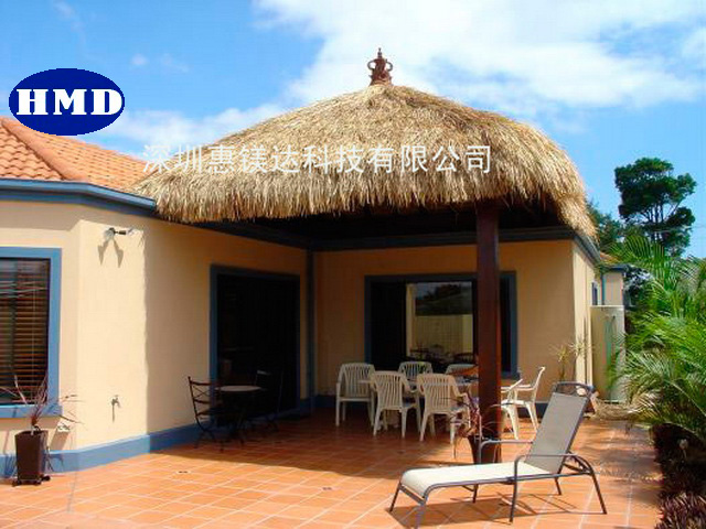 artificial synthetic thatch for housetop decoration