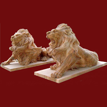 stone lion animal statue