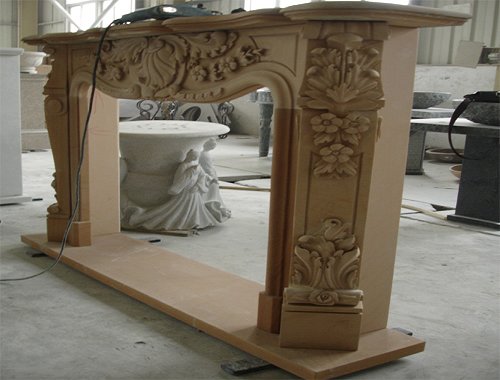 fireplace, marble fireplace, granite fireplace