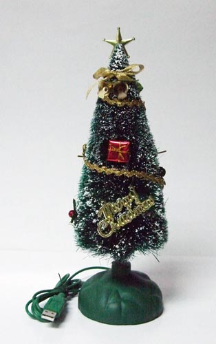 USB Christmas tree with light