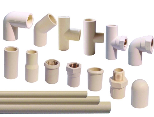 PVC-C pipe and fitting for low and high temeprature