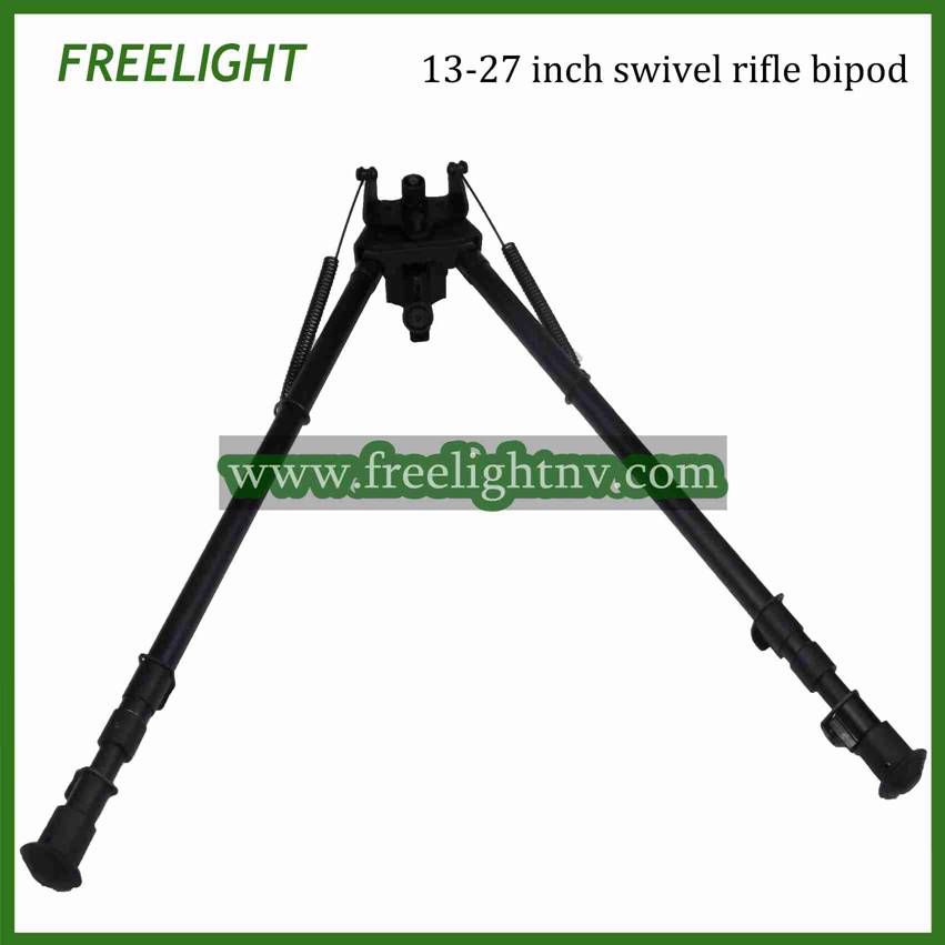 13-27 Inch Harris Style Pivot Model Bipod With Notches And Swivels