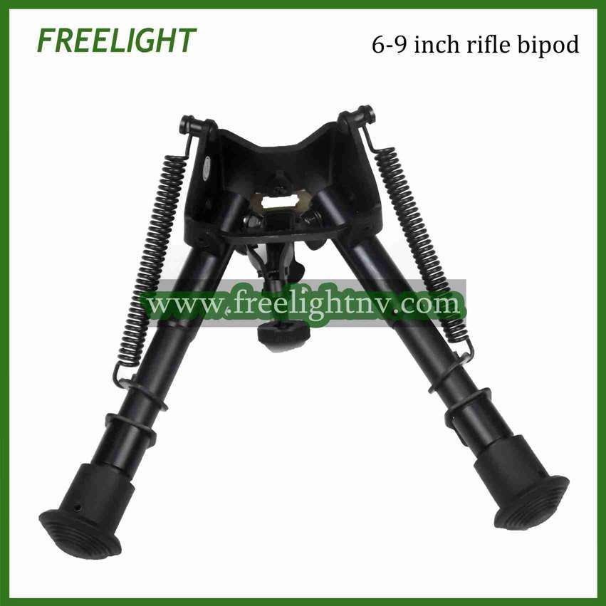 6-9 inch Harris Style bipod Adjustable legs Hinged base hunting rifle bipod