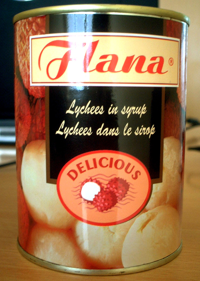 canned lychee in ligh syrup
