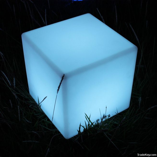 Waterproof Recharge LED Outdoor Cube Seat Illuminated Cube Lights