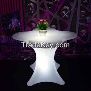 Outdoor Party Rental Luminous Led Bar Table And Chairs