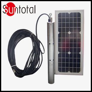 20m max head portable and Submersible solar water DC pump system