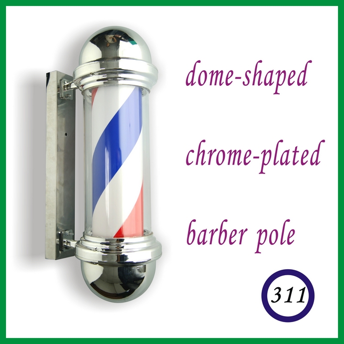 chrome plated barber pole
