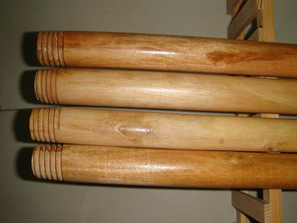 wooden broom handle