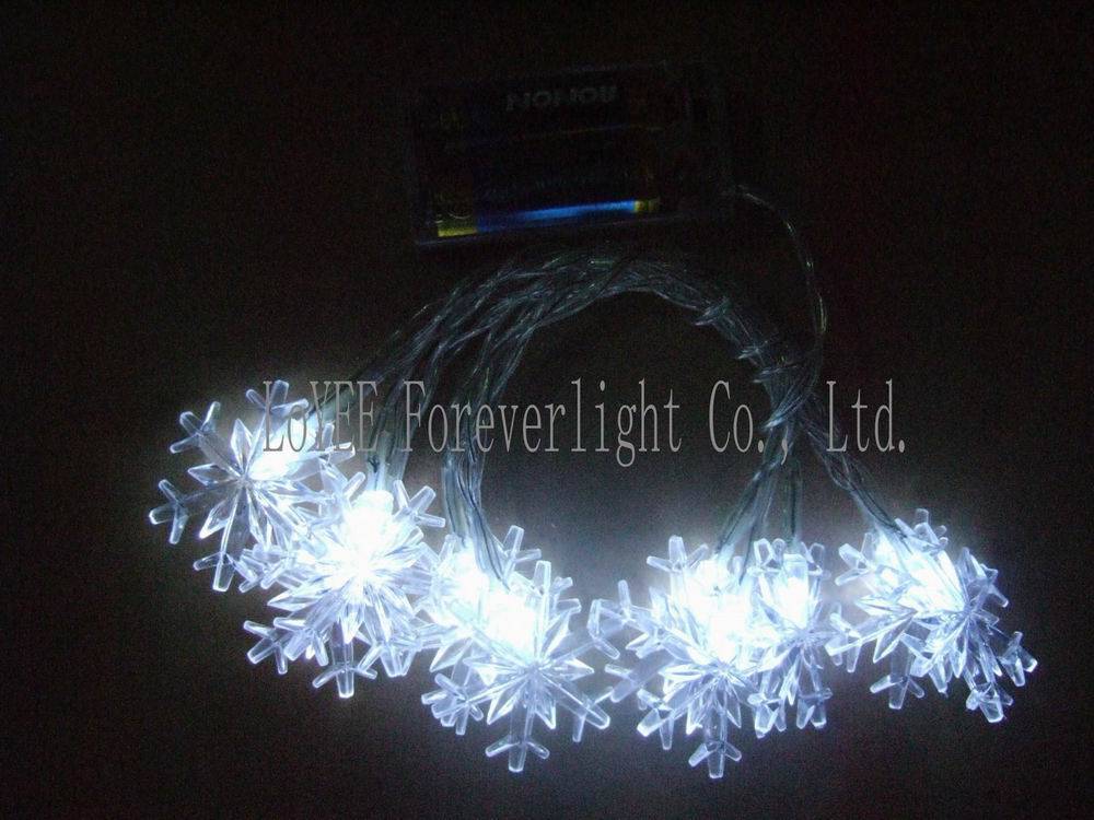BATTERY OPERATED 10 LED SNOWFLAKE LIGHT