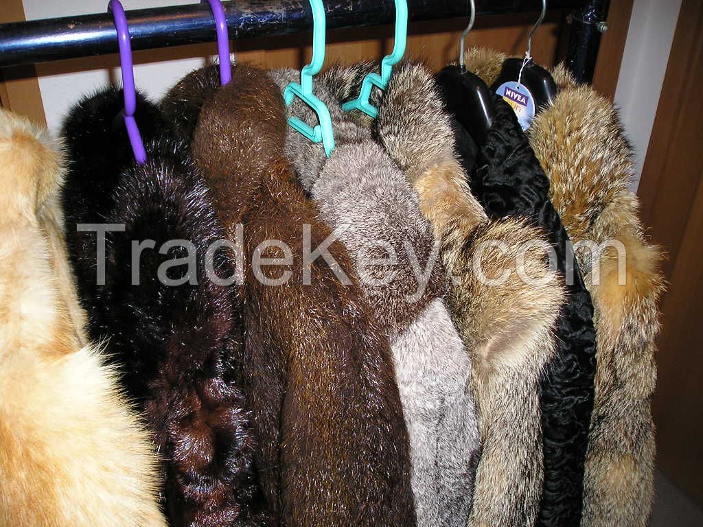 fine fur jackets, mix of all colours, makes and sizes