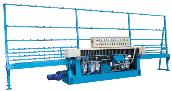 glass straight line edging machine(9 spindles)