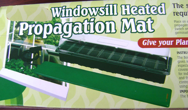windowsill heated propagation mat