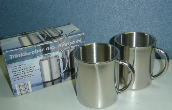 stainless  steel mug