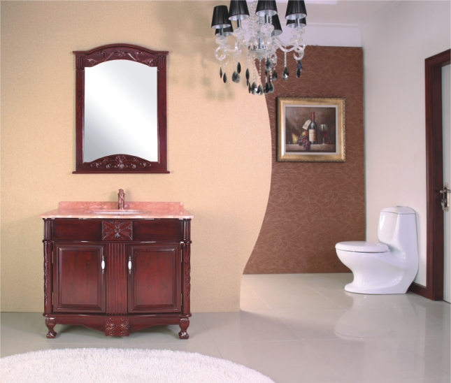 HUALIER Solid Wood Bathroom vanity(cabinet)