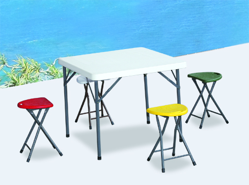 outdoor plastic foldable square table