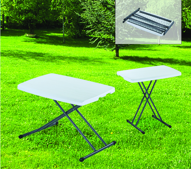 outdoor plastic hights adjustable table
