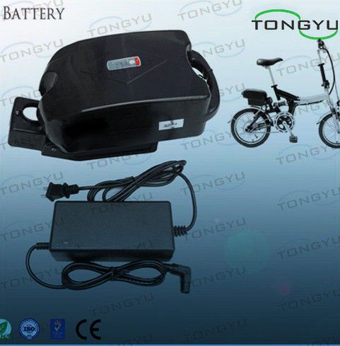  High Performance Electric Bike Lithium Ion Battery Pack 36V 10Ah With Frog Plastic Case