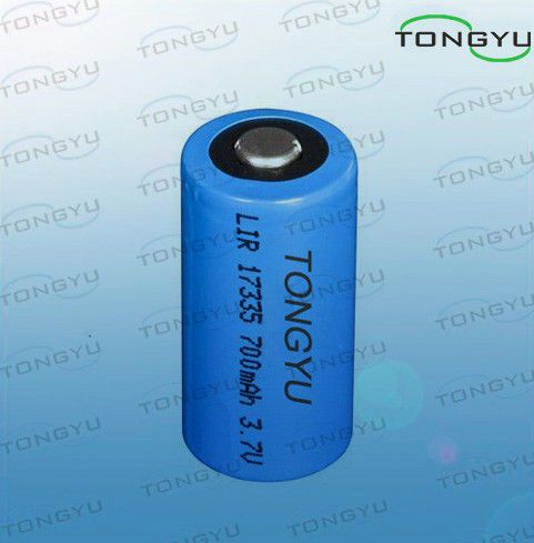 Lightweight Cylindrical Lithium Ion Rechargeable Batteries 3.7V 700mAh For Tracking System