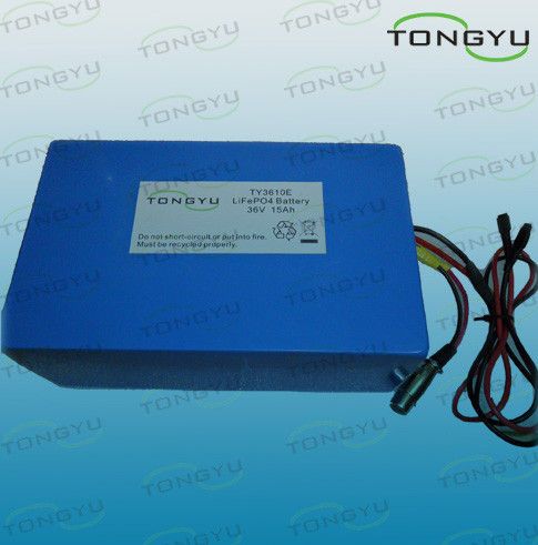 36V 15AH  LiFePO4 Lithium-ion Battery Pack For Electric Mountain bike, DIY Bike