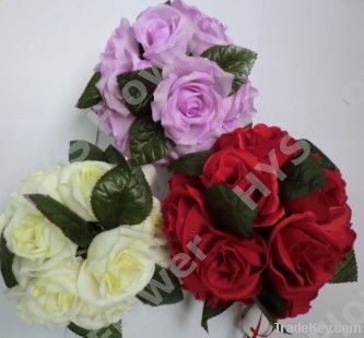 Artificial flower. High quality silk hanging rose ball