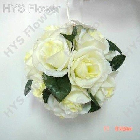 Artificial flower. High quality silk hanging rose ball