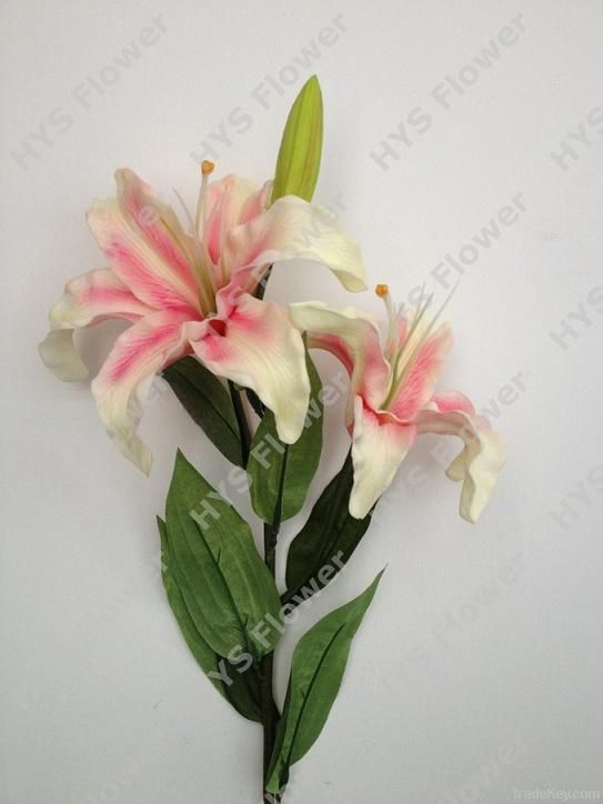 Artificial flower for high quality lily flower