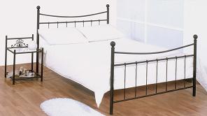 metal double bed