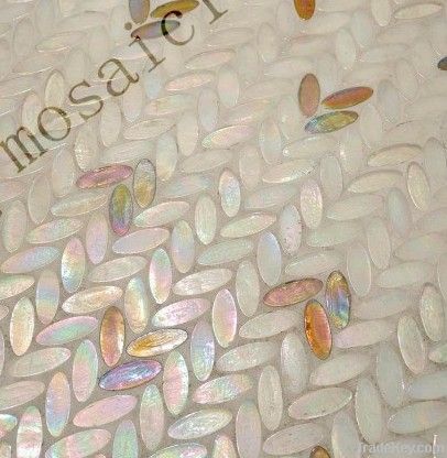 glass mosaic floor