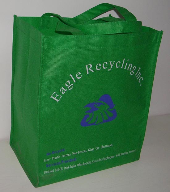 PP Non woven  shopping bags with silk screen printing