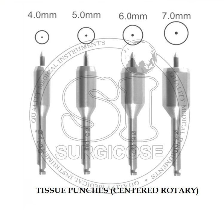Tissue Punches Open Rotary & Centered Rotary