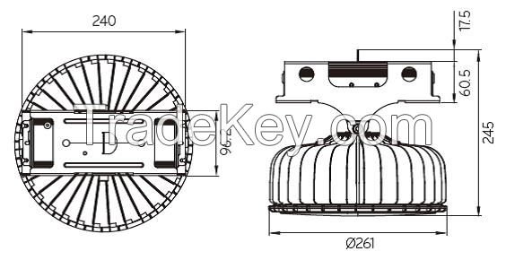 LG LED Lighting HIGHBAY BELL 120W 12000LM 5700K 68DEGREE DIM H1257P68001