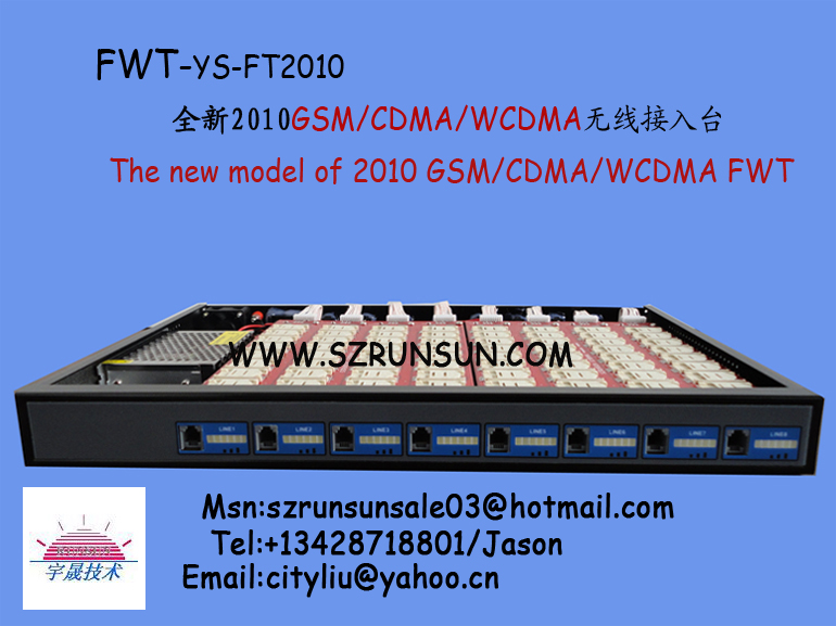 8 CHANNELS GSM FWT/GATEWAY WITH 64 SIM CARDS
