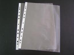 protector sheet, A4 punched pockets,