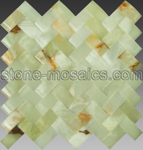 green onyx mosaic tile