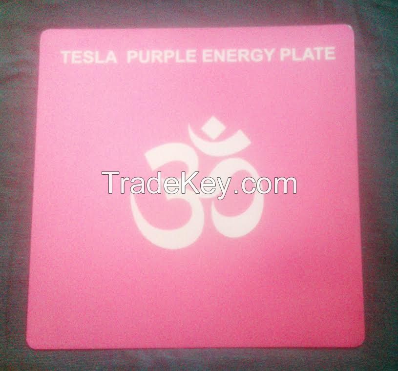 Tesla Purple Energy Healing and Reviving Plates