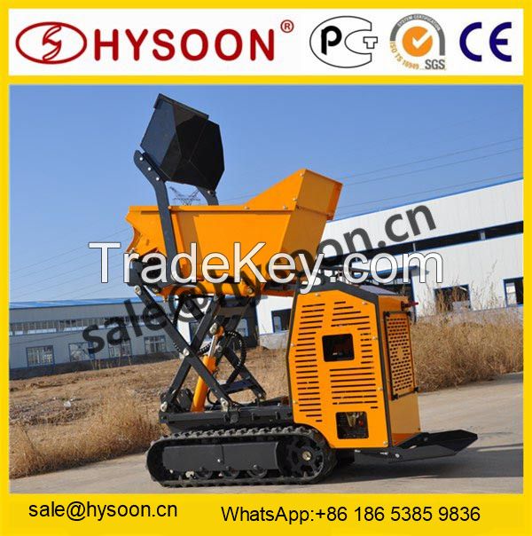 HYSOON power barrow garden mini tracked dumper