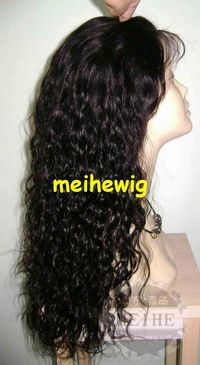 Deep curl 18 inch Color 1B# stock wig