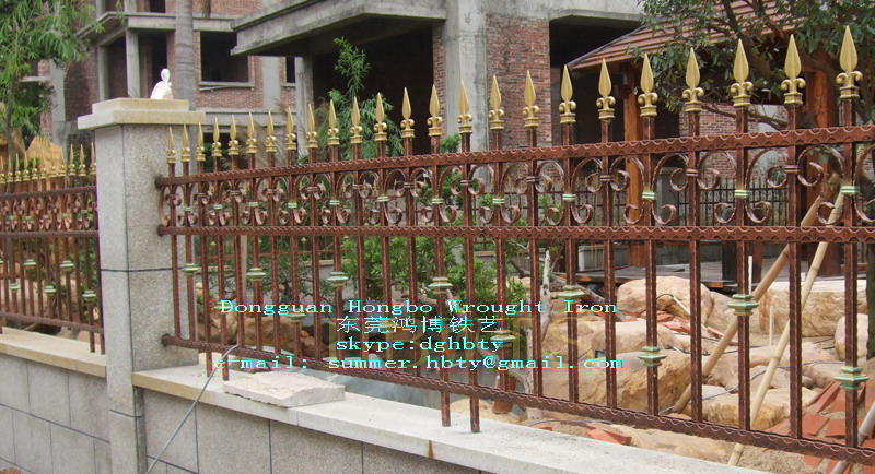 iron fencing and railing