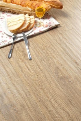 Goose shaped-groove and mirror surface patent laminate flooring