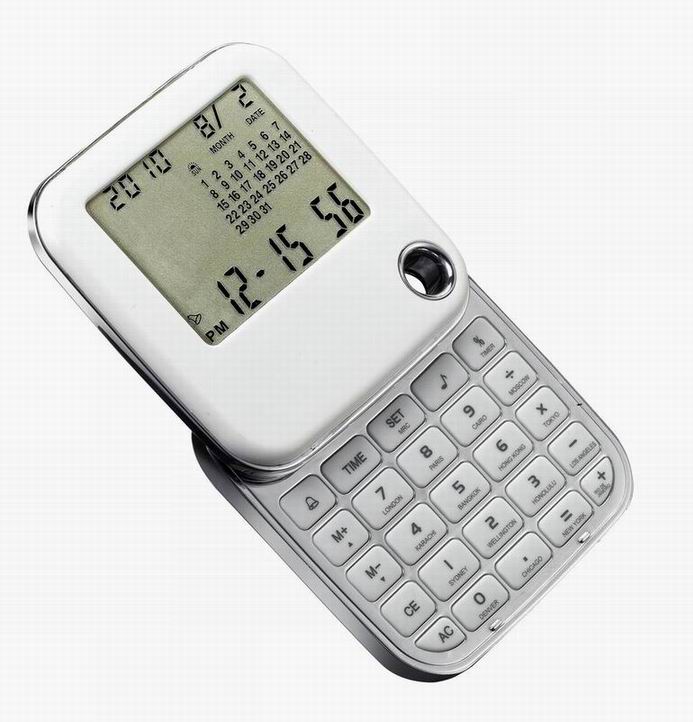 180 degree digital calculator calendar