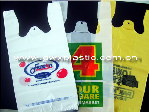 plastic T-shirt/vest carrier bags