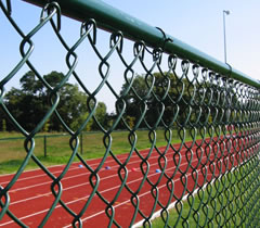 chain link fence  galvanized or PVC coated