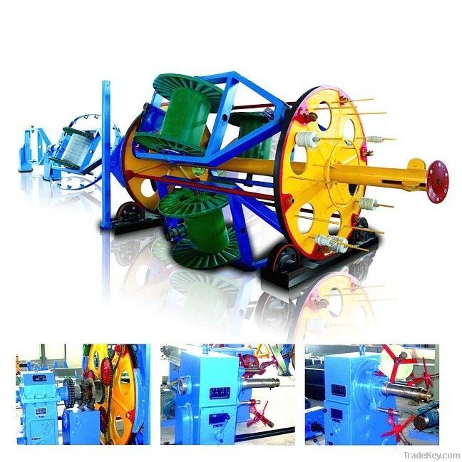 Cable laying up forming machine