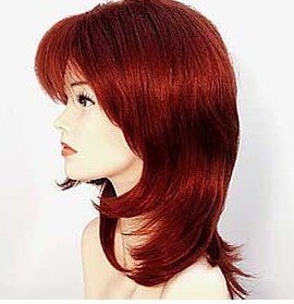 medium women African wigs red