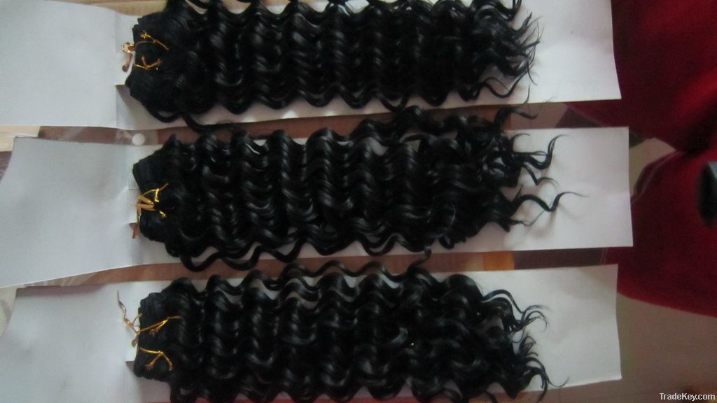 chinese culry hair weft pricelist
